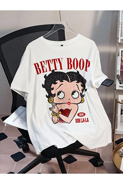 LELVANİ Kiz Betty Boop Printed Tshirt