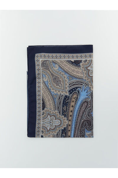 LC Waikiki Navy Blue Patterned Women's Shawl