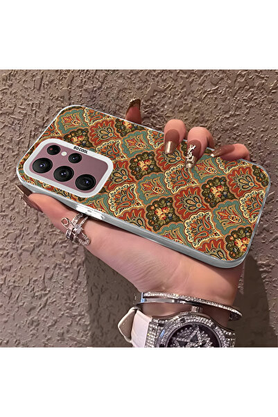 Hontinga حافظة هاتف سامسونج جالاكسي S22 الترا متوافقة مع الحواف السيليكونية ا...