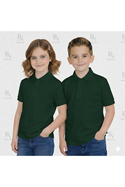 NACAR STYLİSH Παιδικό 100% βαμβακερό μπλουζάκι με λαιμόκοψη πόλο για σχολικές...