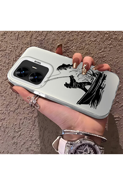 Hontinga حافظة هاتف Realme C55 متوافقة مع الحواف السيليكونية الصلبة والمضادة ...