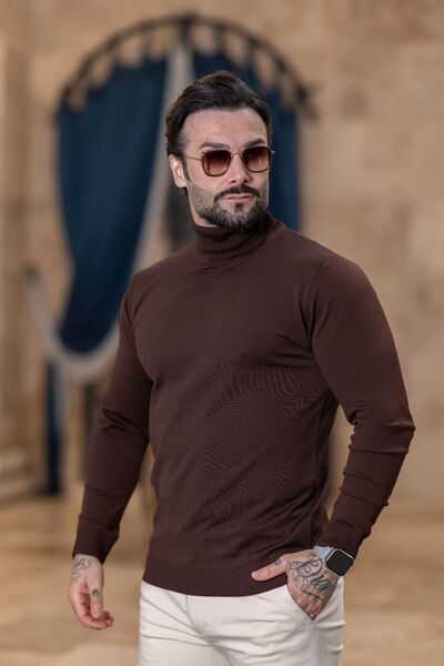 VALERİO MEN Tam balıkçı triko kazak