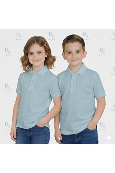 NACAR STYLİSH Children's 100% Cotton Polo Collar School Show and Daily Wear T...