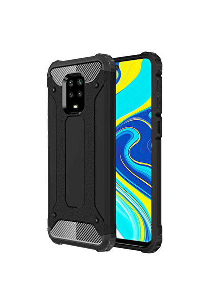 Techsuit Carcasă hibridă Xiaomi Redmi Note 9 Pro, neagră