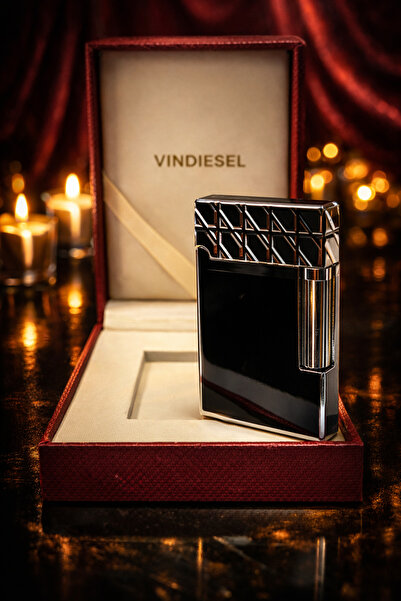 Vindiesel Luxury Şık Tasarım Gazlı Çakmak – Özel Desen Metal Gövde, Güçlü Ale...