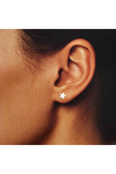 BIJUTERIA NEAGRA 925 Silver Star Earrings