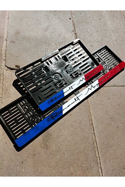 özgürce Lazer Kesim Pleksi Fransız Bayraklı Kare Kişiye Özel Plakalık