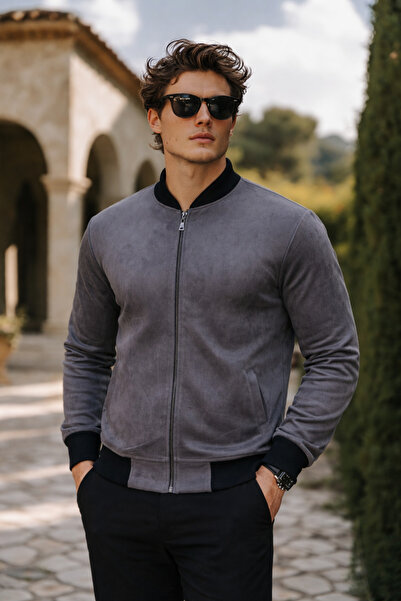 comstar Men's Premium Comfort Basic Nubuck Suede Smoked Jacket