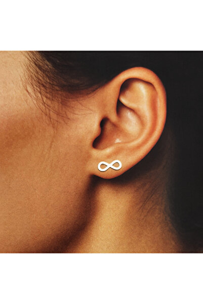 BIJUTERIA NEAGRA 925 Silver Infinity Earrings