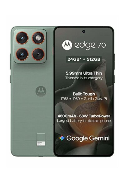 Motorola Edge 70 Dual SIM 5G 12 RAM 512GB Lily Pad - Middle East Versio