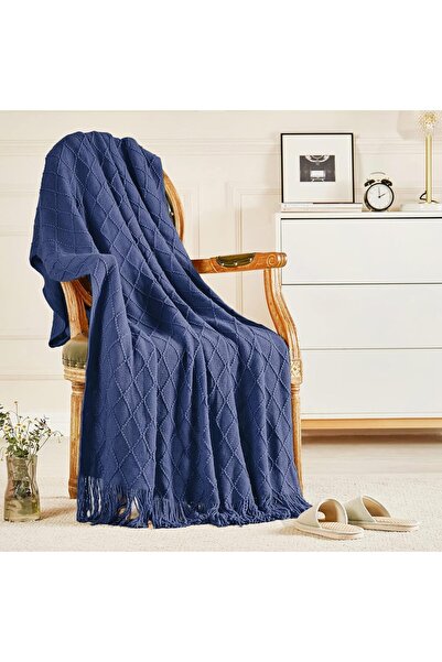 Roomlyne Arabest Knitted Throw Blankets, Cozy Lightweight Decorative Throw, W...