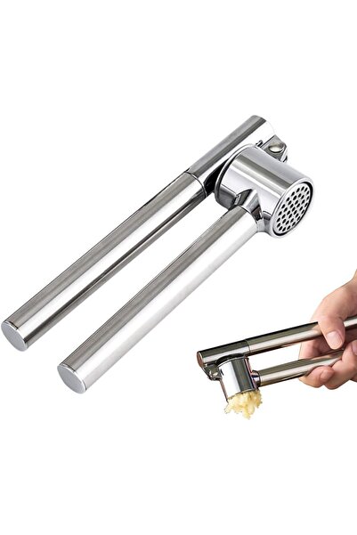 Roomlyne 1PCS Garlic Press in Stainless Steel, Effortless Garlic and Ginger M...