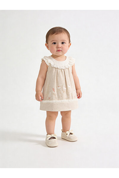 The-kid.co Daisy Embroidered Baby Dress