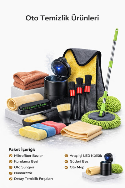 Single 10' LU AVANTAJLI BÜYÜK OTO BAKIM SETİMİZ