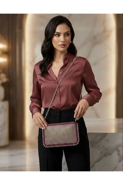 marinora Taşlı Mini Çapraz askılı çanta