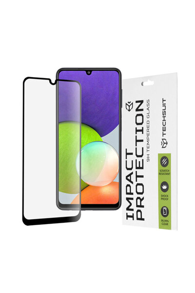 Techsuit Sticlă completă 111D cu adeziv complet pentru Samsung Galaxy A22 4G