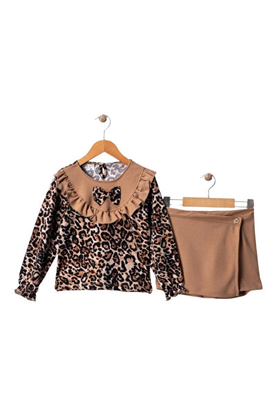 GENERAL Girls' Leather print skirt and blouse set for ages 2 to 5 years - Mad...