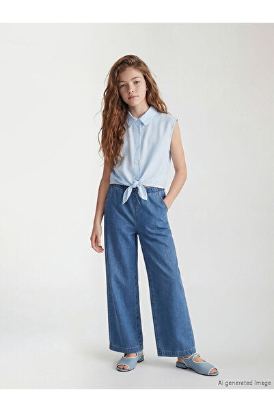 LC Waikiki Esvab • Modern & Distinctive Wide-Legged Girls' Jeans