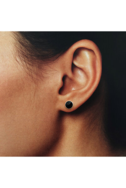 BIJUTERIA NEAGRA 925 Silver Earrings with Black Swarovski Crystals