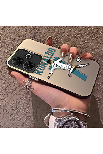 Hontinga حافظة هاتف Poco M6 4G متوافقة مع CR7 مصنوعة من السيليكون ومضادة للسقوط