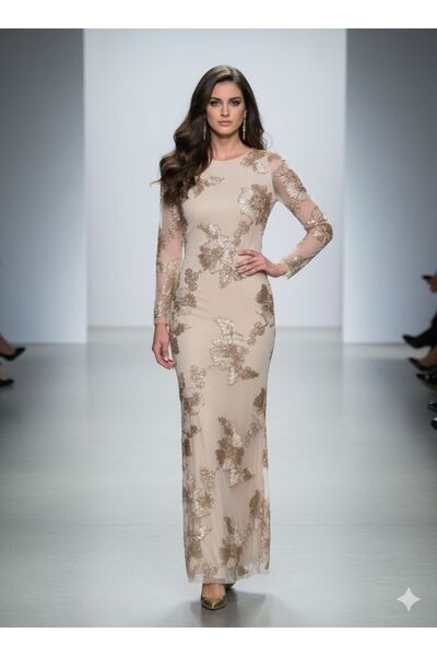 Pyramid masterpieces Long evening dress