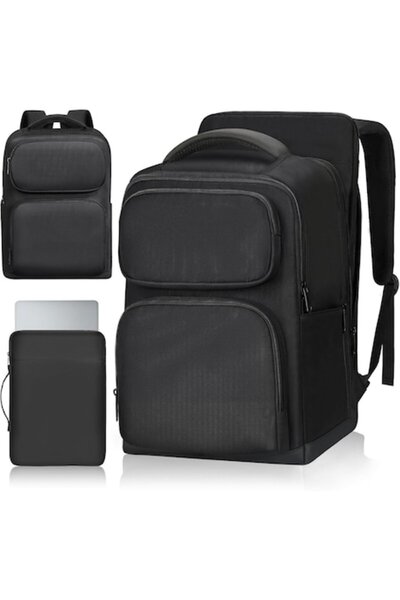 ESTARER Rucsac pentru laptop 15.6", negru, pentru femei