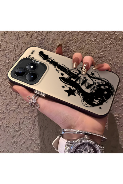 Hontinga حافظة هاتف ريلمي نوت 50 متوافقة مع الحواف السيليكونية الصلبة والمضاد...