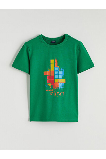 LC Waikiki Peak New Season Crew Neck Printed Boys' T-Shirt