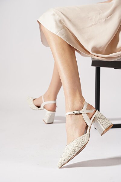 Moda Pie Mekiras Arka Atkılı Topuk Taşlı Γυναικείο βραδινό φόρεμα με τακούνι ...