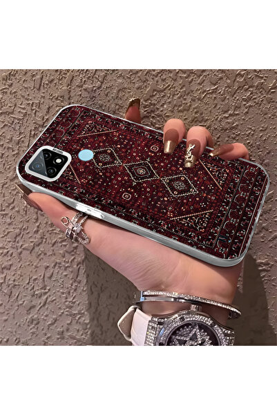 Hontinga حافظة هاتف Realme C21 متوافقة مع حافة السيليكون الصلبة ومضادة للسقوط...