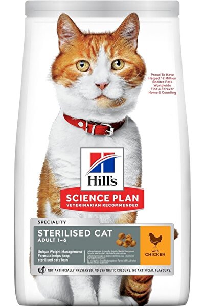 Hill's Hills Science Plan Kısırlaştırılmış Yetişkin Tavuklu Kedi Maması 1.5 kg