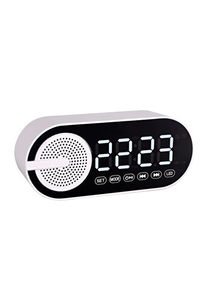 ABYZ Mini ceas electronic G-30 cu difuzor Bluetooth, radio FM, player MP3, LE...