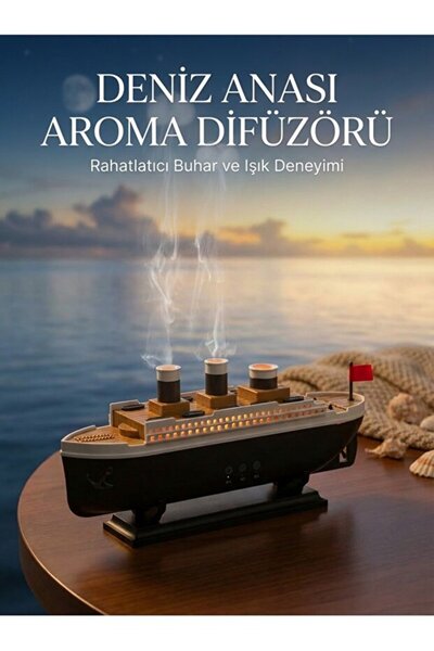 Kensa Aromaterapi Hava Nemlendirici Titanic – Gemi Şeklinde Difüzör, Kuruluğu...