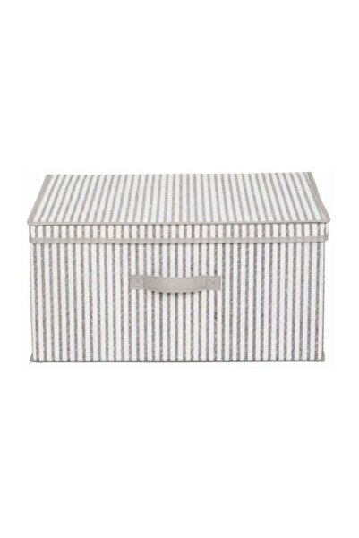Roomlyne Storage Box Beige/Grey 50x40x25cm