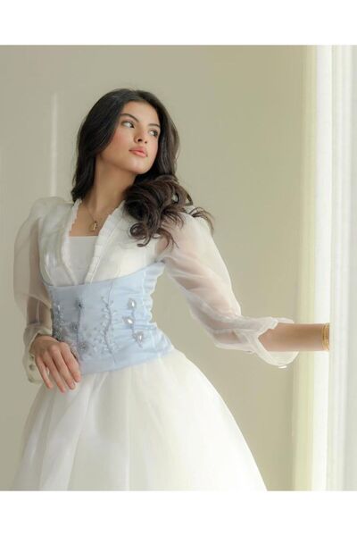 revan Boutique A dress with exquisite embroidery