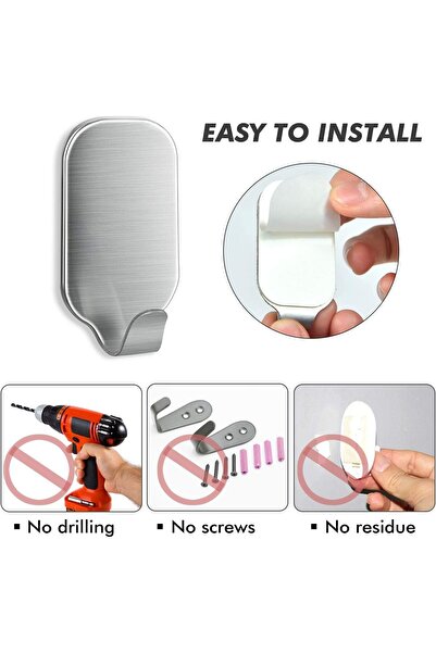 Roomlyne Adhesive Wall Hooks for Hanging