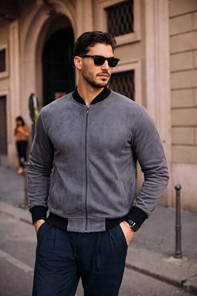 comstar Men's Relax Fit Smoked Suede Nubuck Jacket