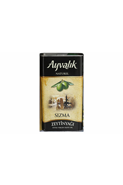 AYVALIK Natürel Sızma Zeytinyağı 5 L Teneke – Extra Virgin Soğuk Sıkım | Gele...