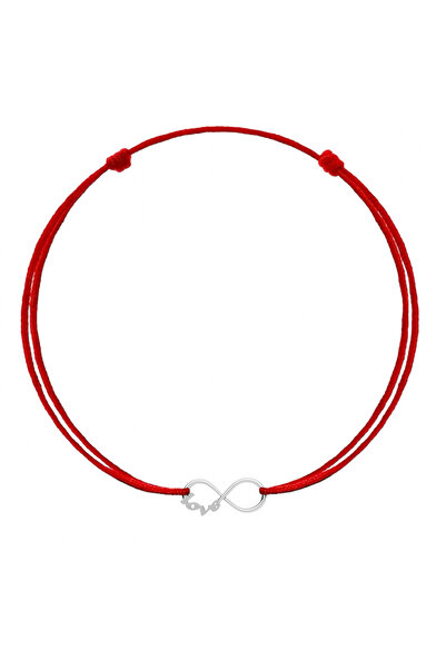 BIJUTERIA NEAGRA Brățară cu pandantiv „infinity LOVE” din argint 925