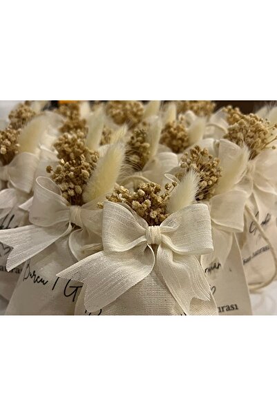 parıltı organizasyon شريط كتان كريمي 25 قطعة جاهزة للاستخدام