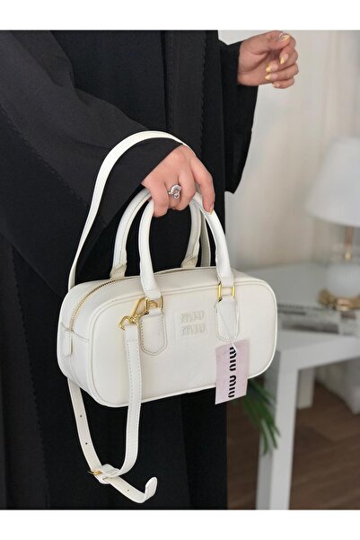 GENEROUS Mio Arcadie women's leather crossbody Clutch Bag with top handle, eq...