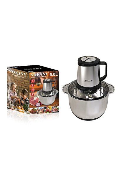 SOKANY 800W Professional Meat Grinder & Food Processor - 5L Large Capacity wi...