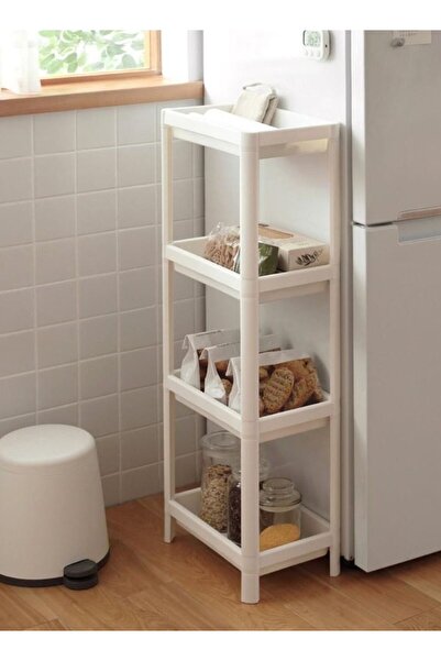 Roomlyne kitchen storage rack 4 Layer White