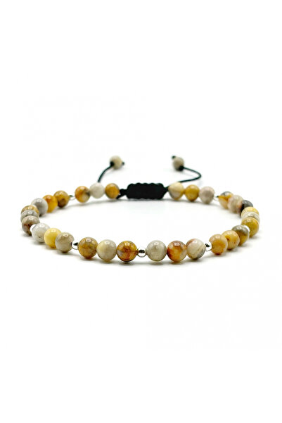 BIJUTERIA NEAGRA 925 Silver and Agate Ball Bracelet