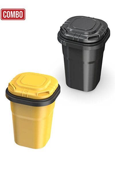 3XR منفضتان للسيارة مع إضاءة LED، وحامل أكواب بدون دخان، وسلة مهملات بغطاء، ط...