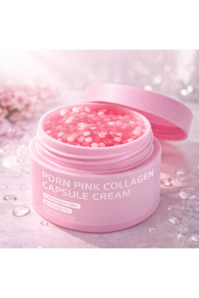 CEZI Cremă facială cu capsule de colagen roz și PDRN – Regenerare intensivă, ...