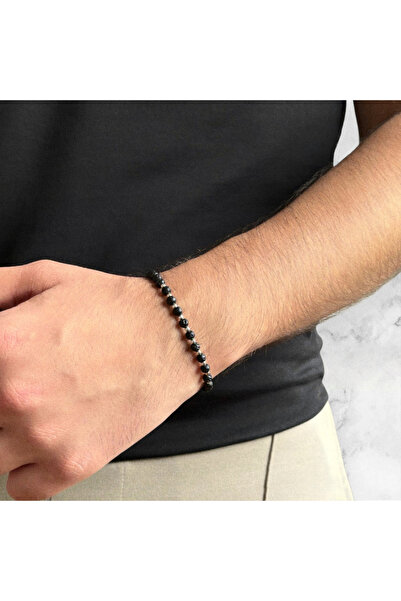 BIJUTERIA NEAGRA Bracelet with 925 Silver and Lava balls