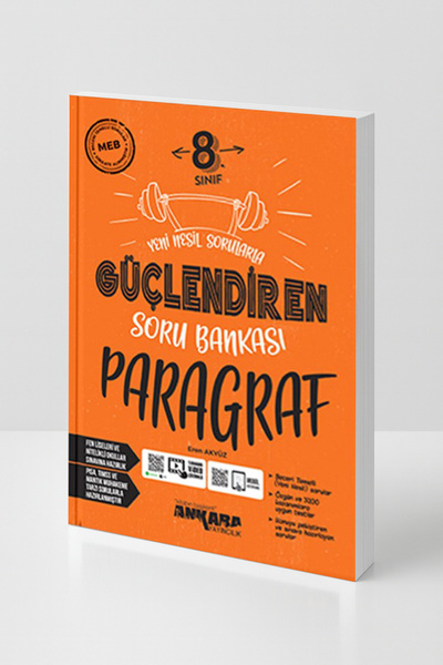Ankara Yayıncılık 8. Sınıf Paragraf Soru Bankası Yeni Nesil Sorular LGS Hazırlık