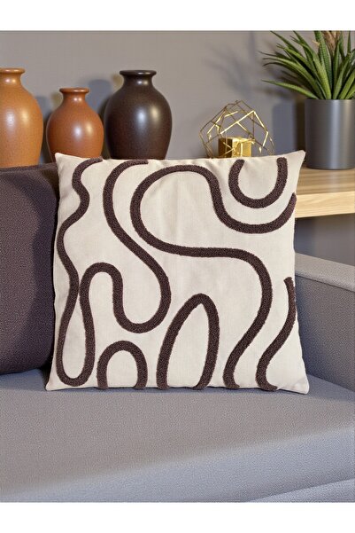 nunuteks evinizi renklendirin Bohemian Style Punch Embroidered Throw Pillow C...