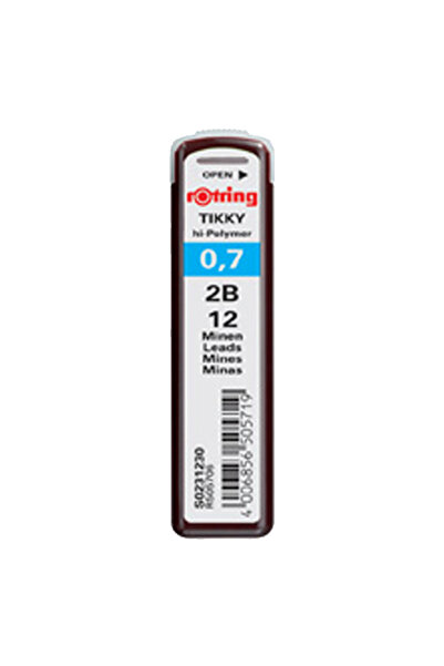 Rotring Min Hi-Polymer 2B 0.7 mm (10 Pieces)